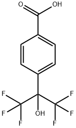 4-(2-羟基六氟异丙基)苯甲酸 结构式