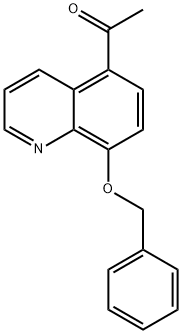 5-乙酰基-8-苄氧基喹啉 结构式
