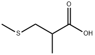 2-甲基-3-(甲基硫代)丙酸 结构式