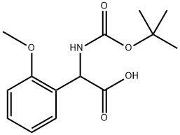 BOC-RS-2-甲氧基苯甘氨酸 结构式