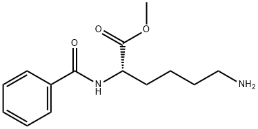 N2-苯甲酰基-L-赖氨酸甲酯 结构式