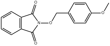 N-(4-甲氧基苄氧基)邻苯二甲酰亚胺 结构式