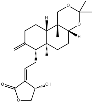 保护穿心莲内酯 结构式