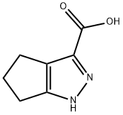 1,4,5,6-四氢环戊并吡唑-3-羧酸 结构式