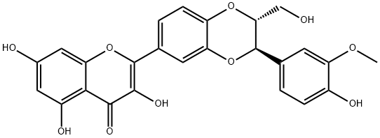 2,3-脱氢水飞蓟宾A 结构式