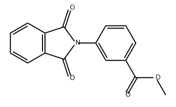 3-(1,3-二氢-1,3-二酮-2H-异吲哚-2-基)苯甲酸甲酯 结构式