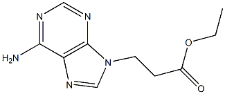 3-(6-氨基-9H-嘌呤-9-基)丙酸乙酯 结构式