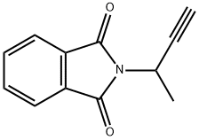N-(1-甲基-2-丙炔基)酞酰亚胺 结构式