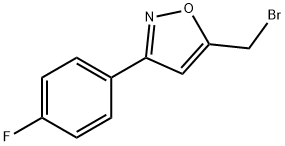 5-溴甲基-3-(4-氟苯基)异噁唑 结构式