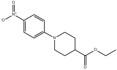 1-(4-硝基苯基)-4-哌啶羧酸乙酯 结构式