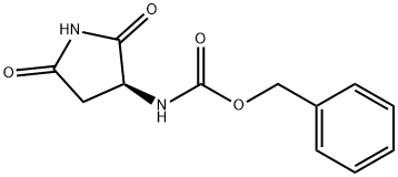 (S)-3-N-CBZ-氨基琥珀酰亚胺 结构式