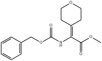 2-(苄氧基羰基氨基)-2-(四氢吡喃-4-基)乙酸甲酯 结构式