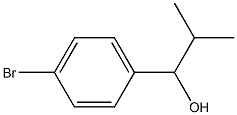 1-(4-溴苯基)-2-甲基丙-1-醇 结构式