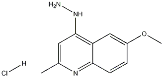 4-肼基-6-甲氧基-2-甲基喹啉盐酸盐 结构式