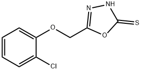 5-(2-氯苯氧基甲基)-1,3,4-噁二唑-2-硫醇 结构式