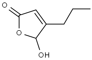 5-羟基-4-丙基-2(5H)-呋喃酮 结构式