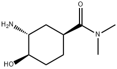 (1S,3R,4R)-3-氨基-4-羟基-N,N-二甲基环己烷甲酰胺 结构式
