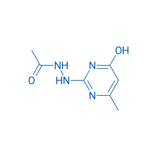 N'-(4-羟基-6-甲基嘧啶-2-基)乙酰肼 结构式