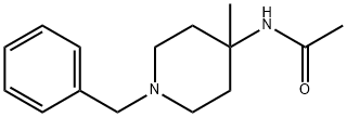 N-(1-苄基-4-甲基哌啶-4-基)乙酰胺 结构式
