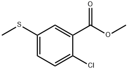 2-氯-5-(甲硫基)苯甲酸甲酯 结构式