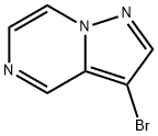 3-溴吡唑并[1,5-a]吡嗪 结构式