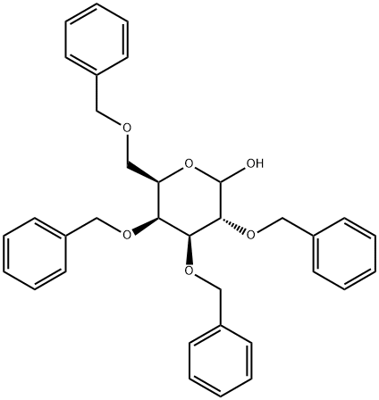 2,3,4,6-O-四苄基-D-半乳糖 结构式