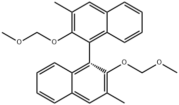 (1R)-2,2'-双(甲氧基甲氧基)-3,3'-二甲基-1,1'-联萘 结构式