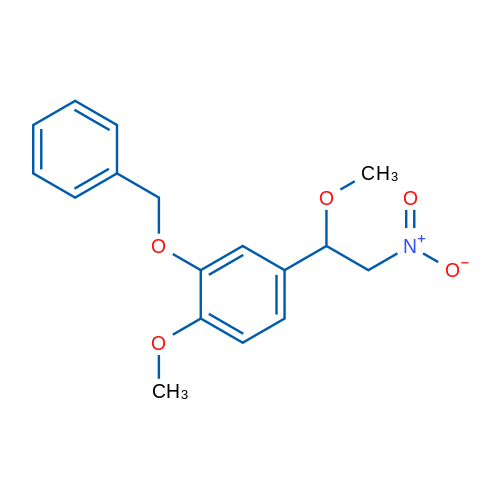 2-苄氧基-1-甲氧基-4-(1-甲氧基-2-硝基乙基)苯 结构式