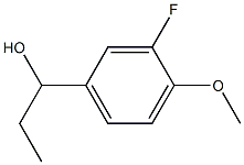 α-乙基-3-氟-4-甲氧基苯甲醇 结构式