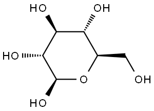 β-D-葡萄糖 结构式