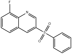 8-氟-3-(苯磺酰基)-喹啉 结构式