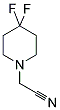 2-(4,4-二氟哌啶-1-基)乙腈 结构式