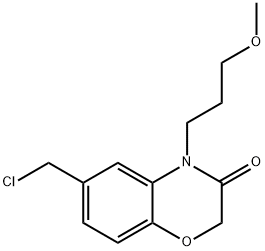 6-(氯甲基)-4-(3-甲氧基丙基)-2H-苯并[b][1,4]恶嗪-3(4H)-酮 结构式