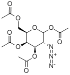 1,3,4,6-四-O-乙酰基-2-叠氮-2-脱氧-D-半乳吡喃糖 结构式