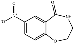 7-硝基-3,4-二氢-1,4-苯并氧氮杂-5(2H)-酮 结构式