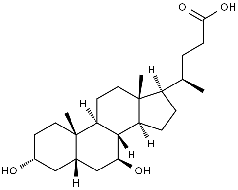 熊去氧胆酸 结构式