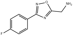 1-[3-(4-氟苯基)-1,2,4-恶二唑-5-基]甲胺 结构式