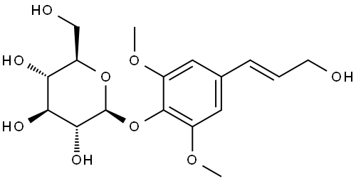 紫丁香酚甙 结构式