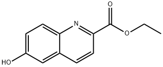 6-羟基喹啉-2-羧酸乙酯 结构式