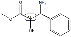 (2S,3R)-3-氨基-2-羟基-3-苯基丙酸甲酯 结构式