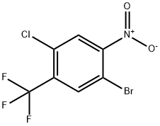 1-溴-4-氯-2-硝基-5-三氟甲基苯 结构式