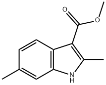 2,6-二甲基吲哚-3-羧酸甲酯 结构式