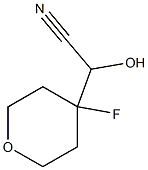2-(4-氟四氢-2H-吡喃-4-基)-2-羟基乙腈 结构式