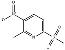 2-甲基-6-(甲磺酰基)-3-硝基吡啶 结构式