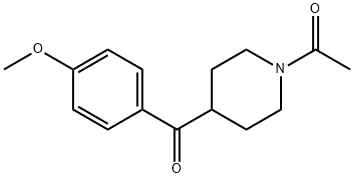 1-(4-(4-甲氧苯甲酰基)哌啶-1-基)乙酮 结构式