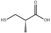 (S)-3-巯基-2-甲基丙酸 结构式