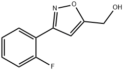 3-(2-氟苯基)-5-羟甲基异恶唑 结构式