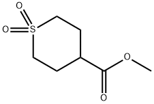 四氢-2H-噻喃-4-羧酸甲酯 1,1-二氧化物 结构式