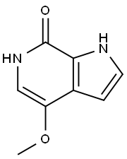 4-甲氧基-1H-吡咯并[2,3-C]吡啶-7(6H)-酮 结构式