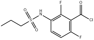 2,6-二氟-3-(丙基磺酰胺)苯甲酰氯 结构式